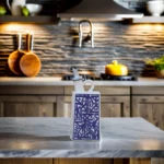 Bouteille D'huile rectangulaire avec anse Calligraphie