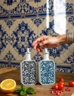 Bouteille D'huile rectangle Calligraphie