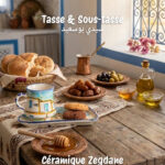Tasse et sous-tasse Sidi Bou Said Triangle