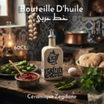 Bouteille D'huile Rectangle Calligraphie Fait Main – Image 3