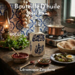 Bouteille D'huile Rectangle Calligraphie Fait Main – Image 2