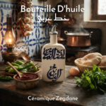 Bouteille D'huile Rectangle Calligraphie Fait Main – Image 5